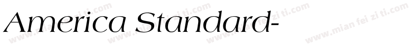 America Standard字体转换